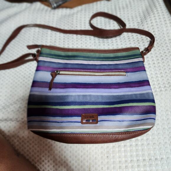 The Sak Handbags - THE SAK PLUM STRIPED CROSSBODY BAG